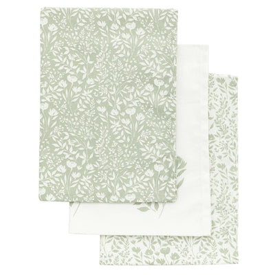 Sage Floral Tea Towel 3pk - Hauslife