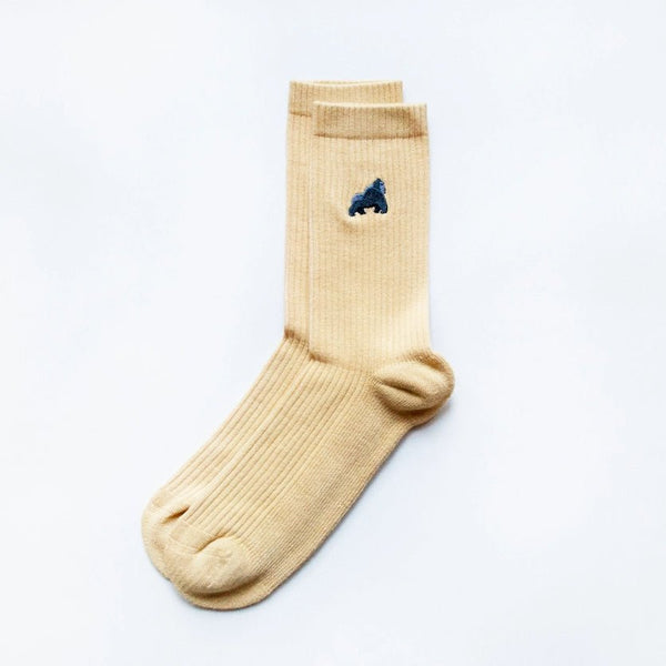 Save the Gorillas Ribbed Bamboo Socks - Hauslife