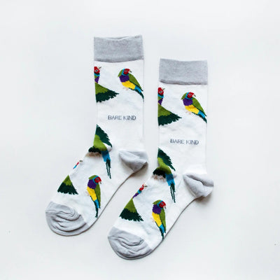 Save The Gouldian Finches Bamboo Socks - Hauslife