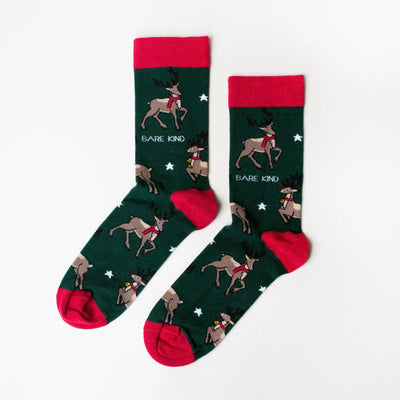 Save The Reindeers Christmas Bamboo Socks - Hauslife