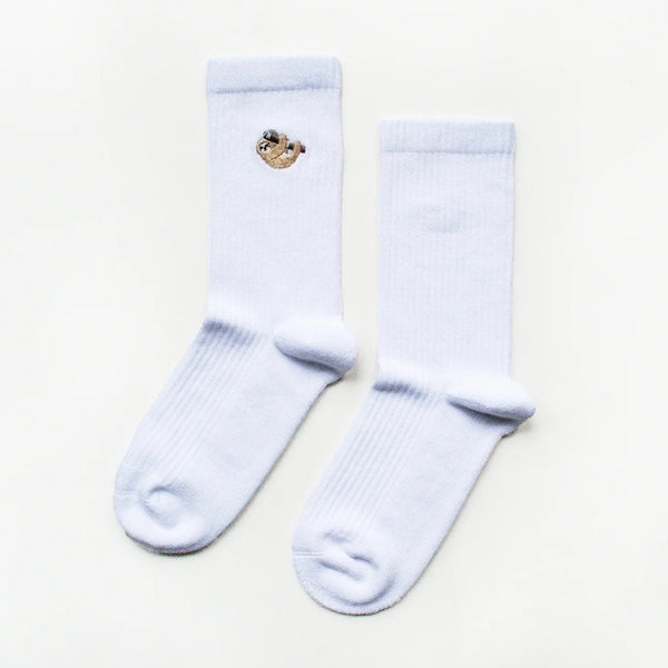 Save the Sloths Ribbed Bamboo Socks - Hauslife