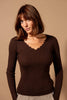 Scallop Edge Long Sleeve Top - Hauslife