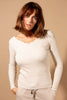 Scallop Edge Long Sleeve Top - Hauslife