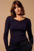 Scallop Edge Long Sleeve Top - Hauslife