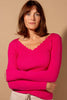 Scallop Edge Long Sleeve Top - Hauslife