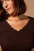 Scallop Edge Long Sleeve Top - Hauslife