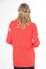 Scattered Star Print Lightweight Cotton Jumper Coral Lilac - Hauslife