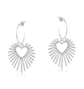 Selena Sunburst Hoop Earrings - Hauslife
