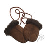 Sheepskin Baby Puddy Mitten - "Keep Safe" Cord - Hauslife