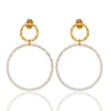 Silver & Gold Hoop Stud Earrings - Hauslife