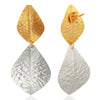 Silver & Gold Leaf Earrings - Hauslife
