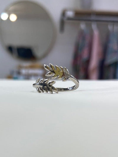 Silver Leaf Adjustable Ring - Hauslife