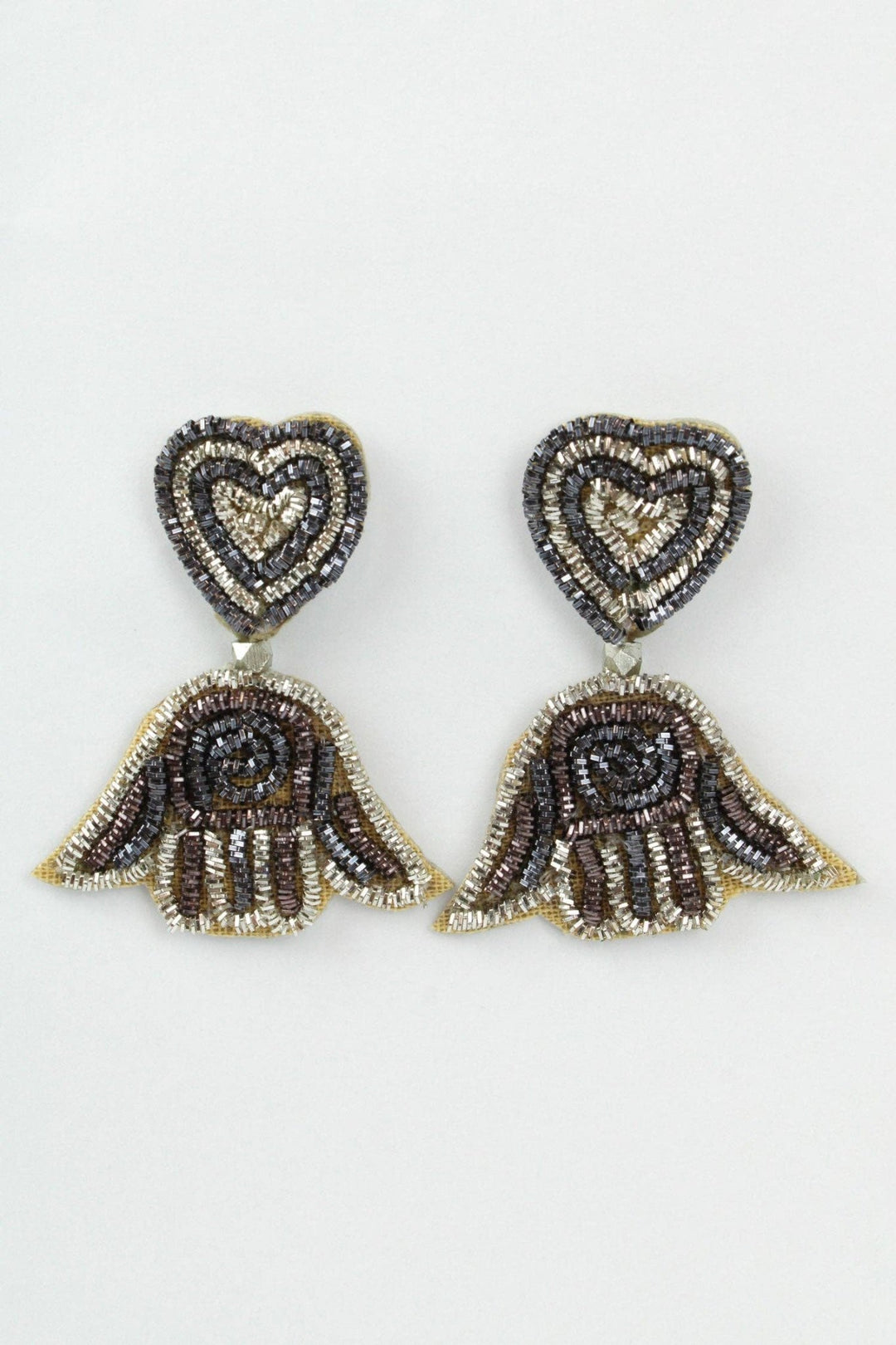 Silver Mini Hamsa Earrings - Hauslife