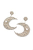 SILVER MOON BEADED EARRINGS - Hauslife