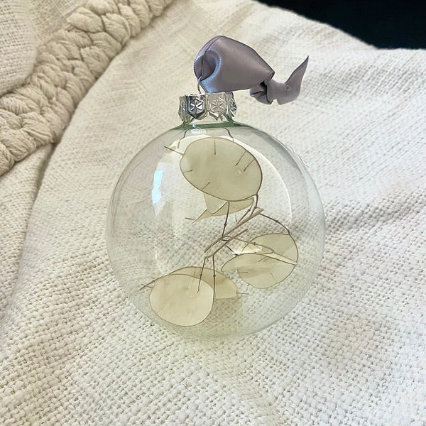 Silver Penny Filled Glass Baubles - Hauslife