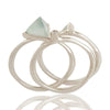 Silver Triangle Stacking Rings - Hauslife