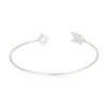 Silver Zirconia & Moonstone Cuff Bracelet - Hauslife