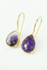 Single Drop Amethyst Earrings - Hauslife