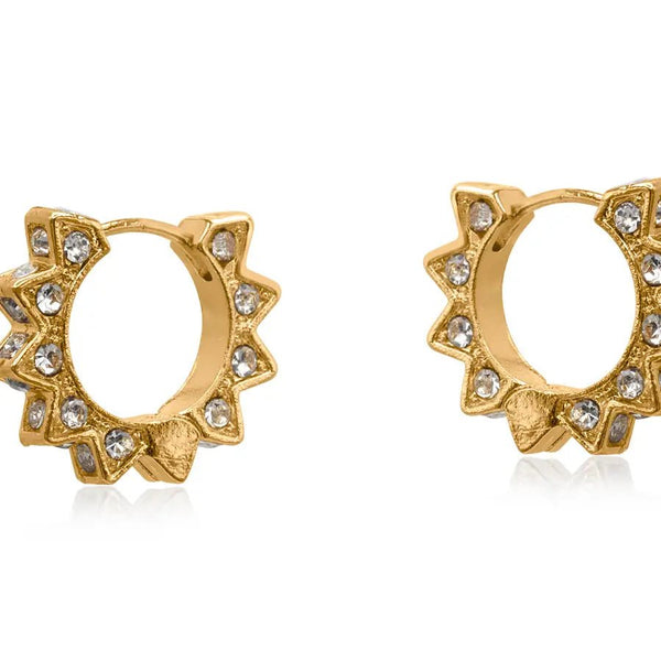 Sirens Crown Huggie Earrings - Hauslife