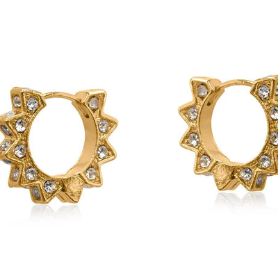 Sirens Crown Huggie Earrings - Hauslife
