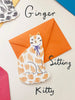 Sitting Kitty Shaped Greeting Card - Hauslife