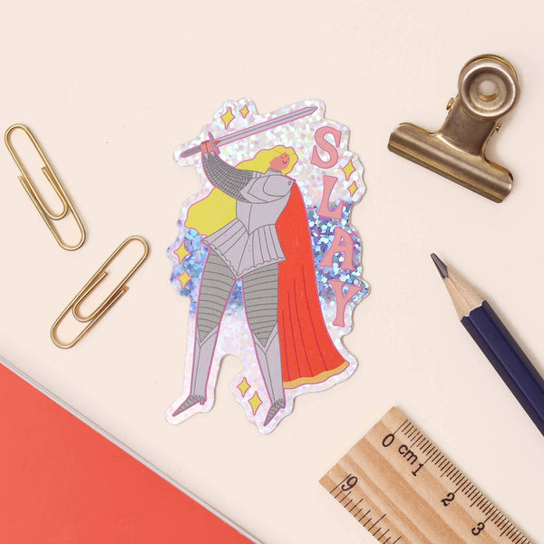 Slay Fantasy Girl Glitter Sticker - Hauslife