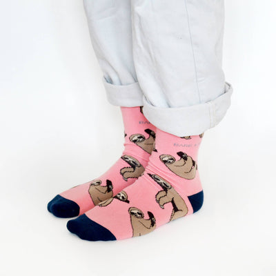 Sloth Socks | Bamboo Socks | Salmon Socks | Sleepy Socks - Hauslife