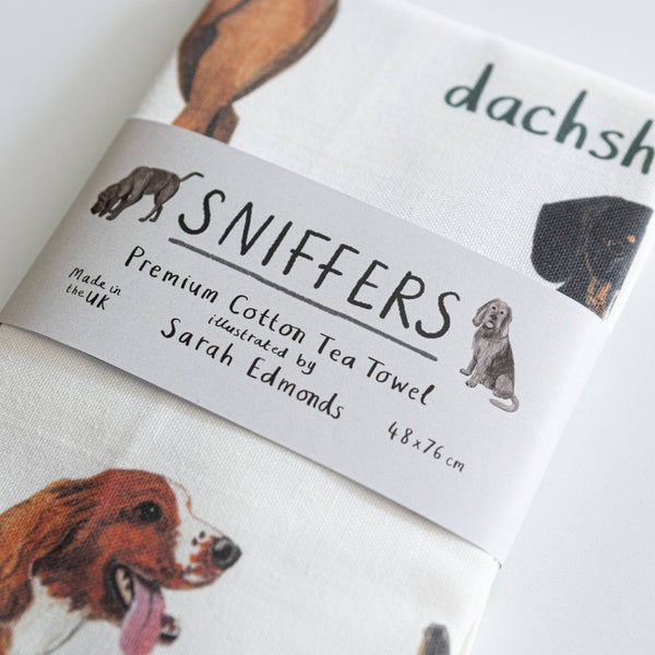 Sniffers Dog Cotton Tea Towel - Hauslife