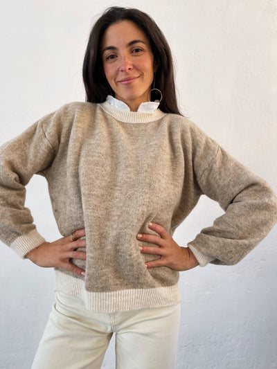 Sofia Beige Sweater - Hauslife