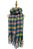 Soft Check Blanket Wrap Tassel Scarf - Hauslife