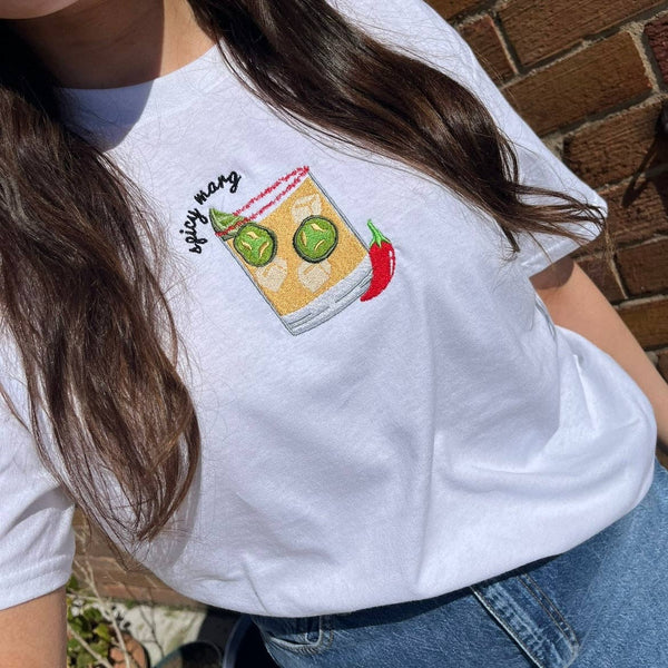 Spicy Marg Embroidered T-shirt - Hauslife