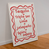 Spicy Marg Recipe print - Hauslife