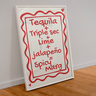 Spicy Marg Recipe print - Hauslife