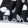 Spotted Triangle Heavyweight Scarf in Black/White - Hauslife