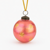 Star Cut Red Glass Bauble Ball - Hauslife