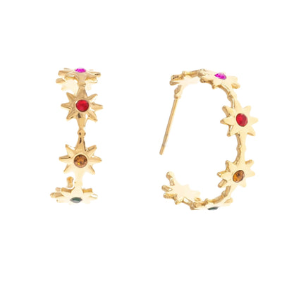 Star Demi Hoop Earrings - Hauslife