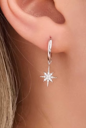 Star Drop Huggie Earrings - Hauslife