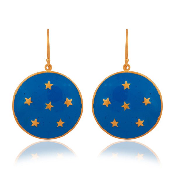 Star Enamel Drop Earrings - Hauslife