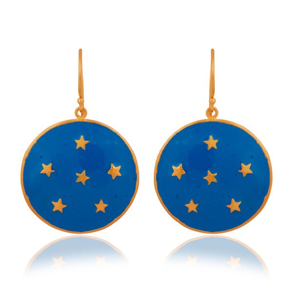 Star Enamel Drop Earrings - Hauslife