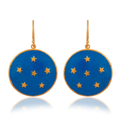 Star Enamel Drop Earrings - Hauslife