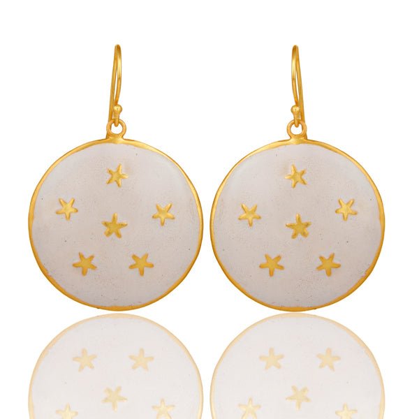 Star Enamel Drop Earrings - Hauslife