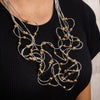 Statement Wire Necklace With Bead Decoration - Hauslife