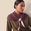 Striped Reversible Triangle Wool Blend Scarf - Hauslife