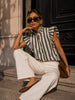 Striped Ruffled Shirt - Hauslife