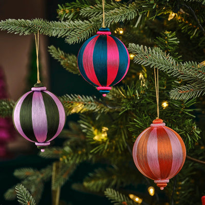 Striped Satin Bauble - Hauslife
