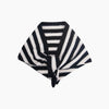 Striped Triangle Heavyweight Scarf in Black/White - Hauslife