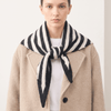 Striped Triangle Heavyweight Scarf in Black/White - Hauslife