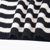Striped Triangle Heavyweight Scarf in Black/White - Hauslife