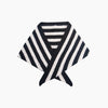 Striped Triangle Heavyweight Scarf in Black/White - Hauslife