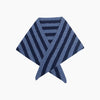 Striped Triangle Heavyweight Scarf in Denim Blue/Navy Blue - Hauslife
